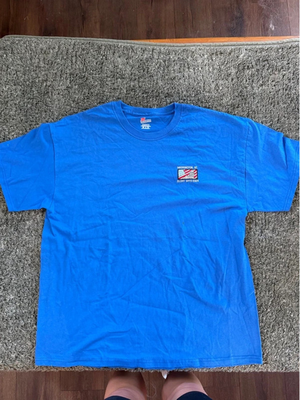 Hanes Authentic XL Blue Washington DC Glory Days 2004 T-Shirt